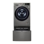 LG 同步分类 · 双擎洗干一体机 <br>蒸汽洗 大容量 13.5/7Kg 钛空银, 正面视图1, FD13PWW, thumbnail 2