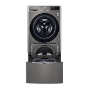 LG 同步分类 · 双擎洗干一体机 <br>蒸汽洗 大容量 13.5/7Kg 钛空银, 正面视图2, FD13PWW, thumbnail 3