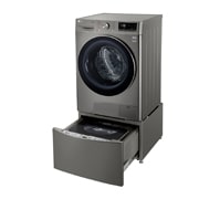 LG 同步分类 · 双擎洗干一体机 <br>蒸汽洗 大容量 13.5/7Kg 钛空银, 左侧视图, FD13PWW, thumbnail 7