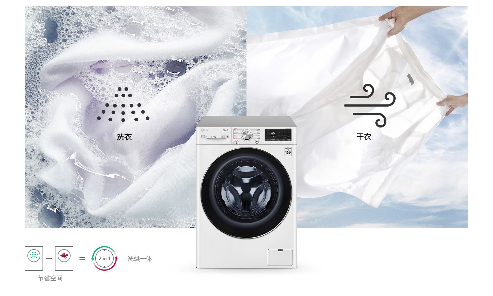 洗衣机干衣机合二为一