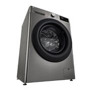 LG人工智能·纤巧洗烘一体机 蒸汽洗 纤薄机身 10/7Kg 钛空银, 右45度仰视图, FD10PN4, thumbnail 13