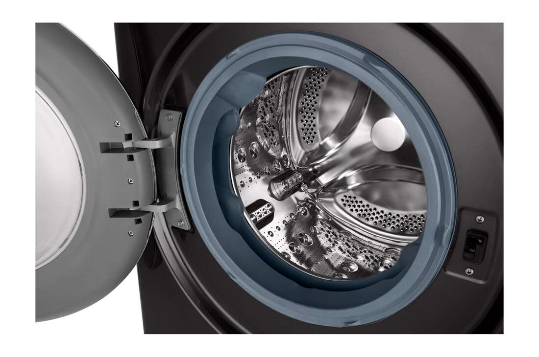 LG人工智能·纤巧洗衣机 13/8Kg 蒸汽除菌除螨除皱 曜岩黑, FC13BH4, thumbnail 4