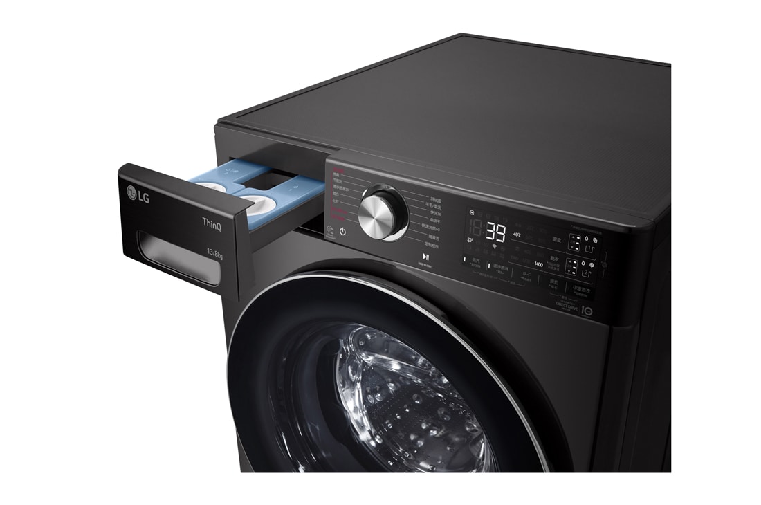LG人工智能·纤巧洗衣机 13/8Kg 蒸汽除菌除螨除皱 曜岩黑, FC13BH4, thumbnail 6