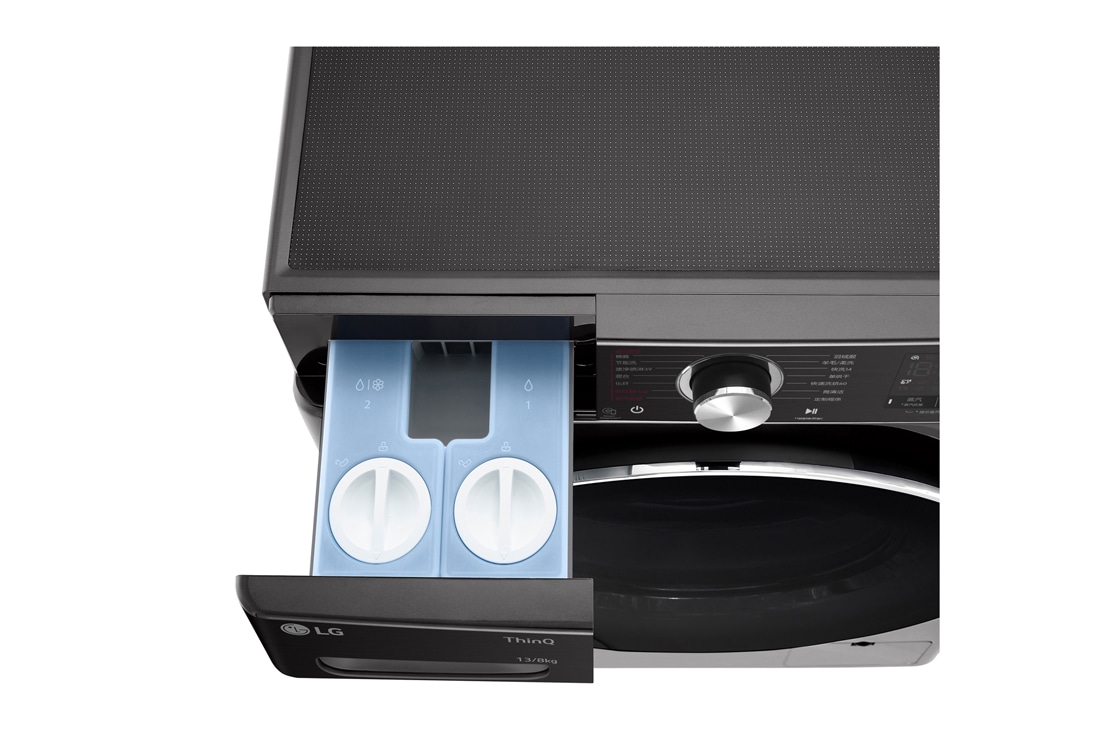 LG人工智能·纤巧洗衣机 13/8Kg 蒸汽除菌除螨除皱 曜岩黑, FC13BH4, thumbnail 7