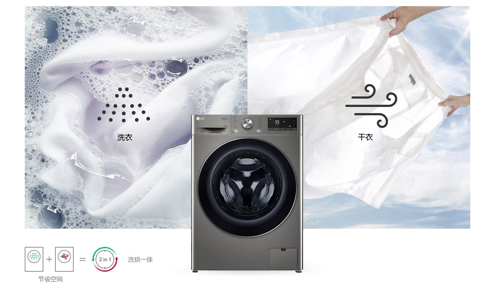 洗衣机干衣机合二为一1