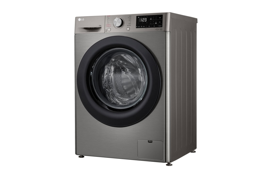 LG 人工智能·纤巧洗衣机 健康蒸汽洗 纤薄机身 10Kg 钛空银, Top view, FY10PN4, thumbnail 12