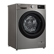 LG 人工智能·纤巧洗衣机 健康蒸汽洗 纤薄机身 10Kg 钛空银, LG UHD televizoriaus vaizdas iš priekio su papildomu vaizdu ir gaminio logotipu, FY10PN4, thumbnail 10