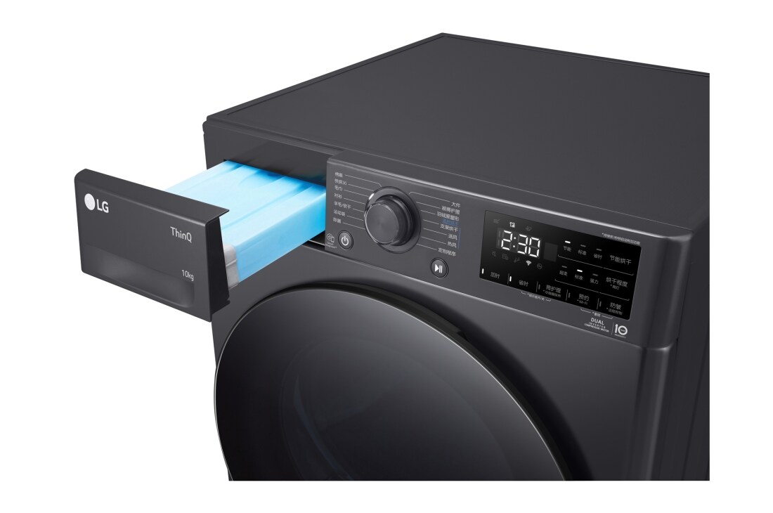 LG双变频热泵·大容量 除菌除螨 智能护衣 干衣机10Kg 星云黑, 细节图, RH10V3MVTW, thumbnail 6