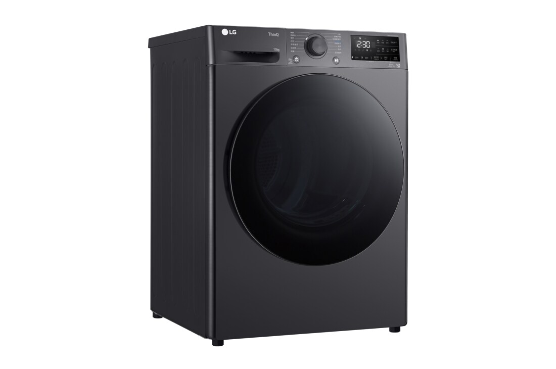 LG双变频热泵·大容量 除菌除螨 智能护衣 干衣机10Kg 星云黑, 右侧视图, RH10V3MVTW, thumbnail 8