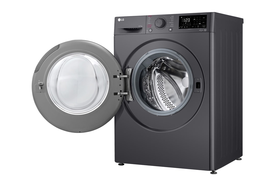 LG人工智能·星云黑洗烘一体机<br/>10/7Kg （京东专供）, 左开门视图, FCY10R4M, thumbnail 11