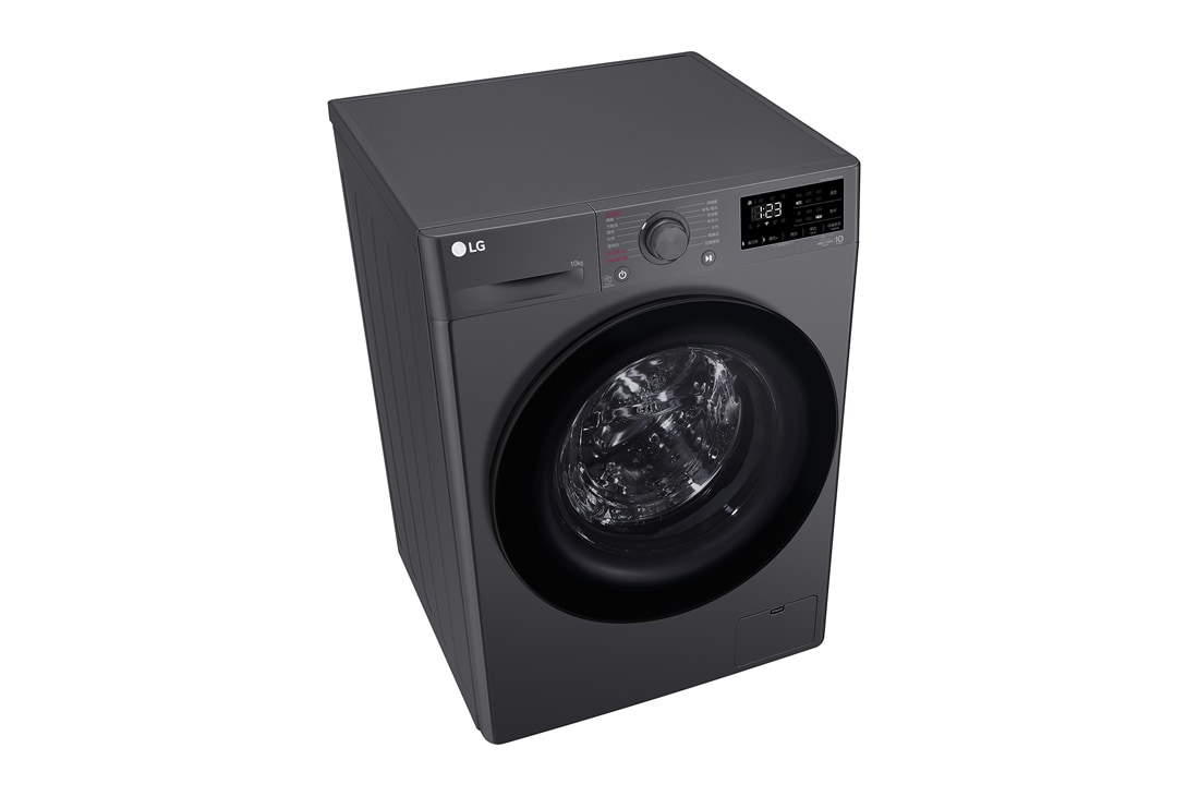 LG人工智能·纤巧洗衣机 <br>蒸汽洗烘 除菌除螨 护衣 10Kg 星云黑, 右侧面视图, FCY10Y4M, thumbnail 8