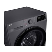 LG人工智能·纤巧洗衣机 <br>蒸汽洗烘 除菌除螨 护衣 10Kg 星云黑, 细节图, FCY10Y4M, thumbnail 3