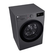 LG人工智能·纤巧洗衣机 <br>蒸汽洗烘 除菌除螨 护衣 10Kg 星云黑, 右侧面视图, FCY10Y4M, thumbnail 8