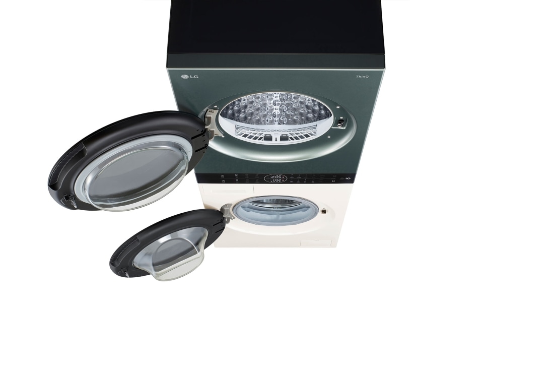 LG人工智能·WashTower洗烘塔<br>洗干一体机 奂然系列<br>13Kg+10Kg 玉石白+墨玉绿, FN231QH, thumbnail 9