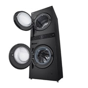 LG 人工智能·WashTower洗烘塔<br>洗干一体机 奂然系列<br>13Kg+10Kg 曜岩黑, FN23BQH, thumbnail 4