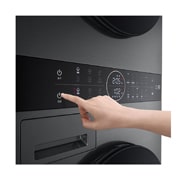 LG 人工智能·WashTower洗烘塔<br>洗干一体机 奂然系列<br>13Kg+10Kg 曜岩黑, FN23BQH, thumbnail 5