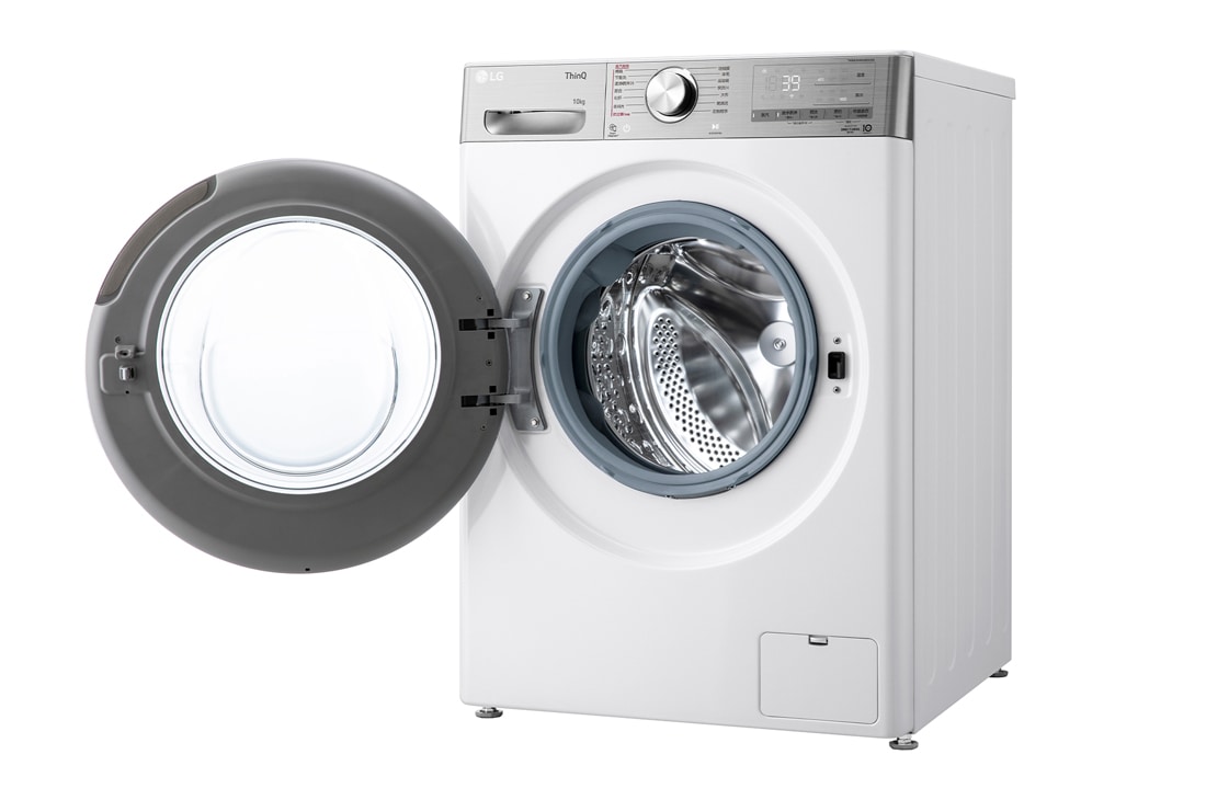 LG 京东专供<br>LG 人工智能·小旋风洗衣机 <br>360°速净喷淋 蒸汽洗10Kg 奢华白, 10_Vivace_VC3_V700_11kg_Platinum_F4V5BRPKP0B_CN_Left, FCW10Y4WA, thumbnail 10