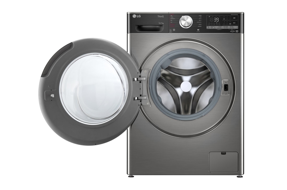 LG 京东专供<br>LG 人工智能·小旋风洗烘一体机 <br>360°速净喷淋 蒸汽洗 10/7Kg 钛空银, FCW10D4PA, FCW10D4PA, thumbnail 2