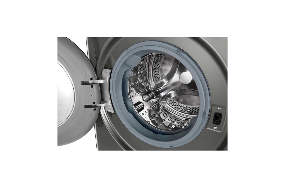 LG人工智能·小旋风<sup>Max</sup>洗烘一体机 360°速净喷淋  12/8Kg 钛空银, FCW10D4PA, FCW12D4PA, thumbnail 4