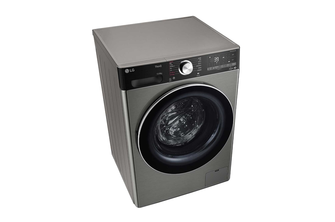 LG人工智能·小旋风<sup>Max</sup>洗烘一体机 360°速净喷淋  12/8Kg 钛空银, FCW10D4PA, FCW12D4PA, thumbnail 7