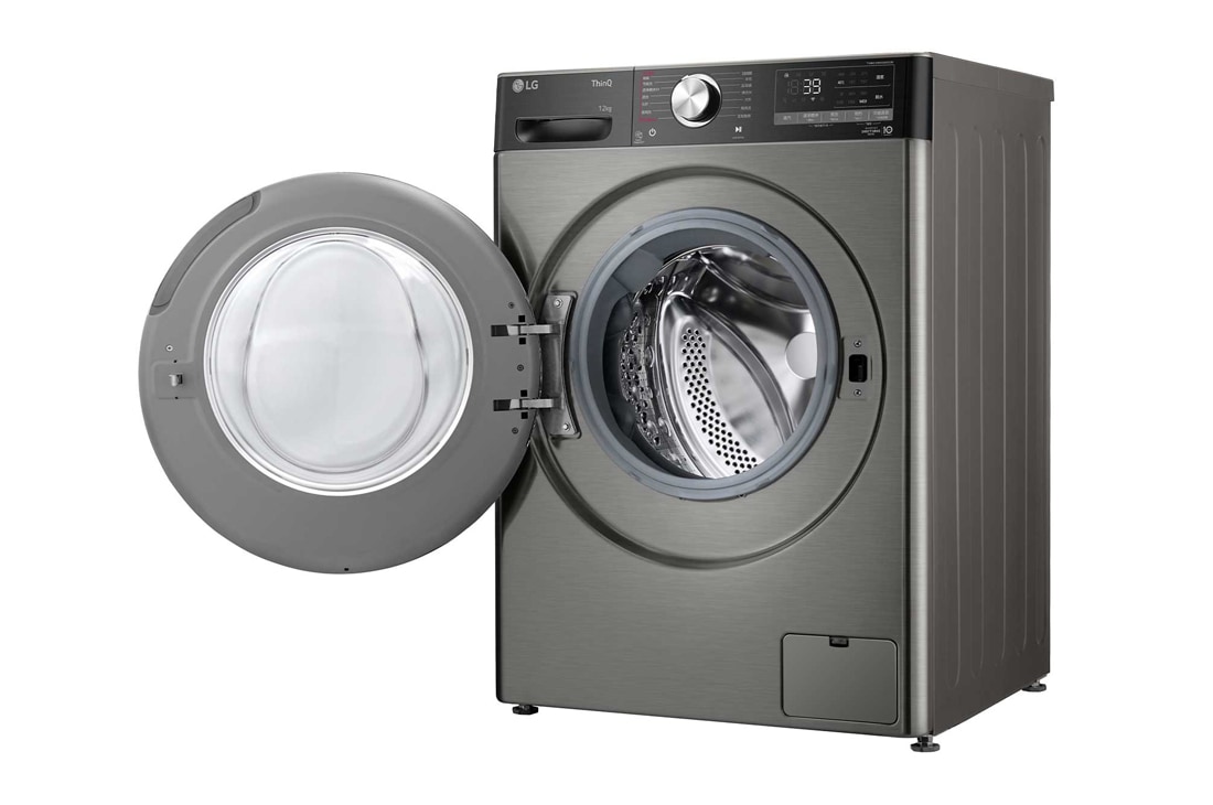 LG人工智能·小旋风<sup>Max</sup>大容量洗衣机 360°速净喷淋  12Kg 钛空银, 10_Vivace_VC3_V700_11kg_Platinum_F4V5BRPKP0B_CN_Left, FCW12Y4PA, thumbnail 10