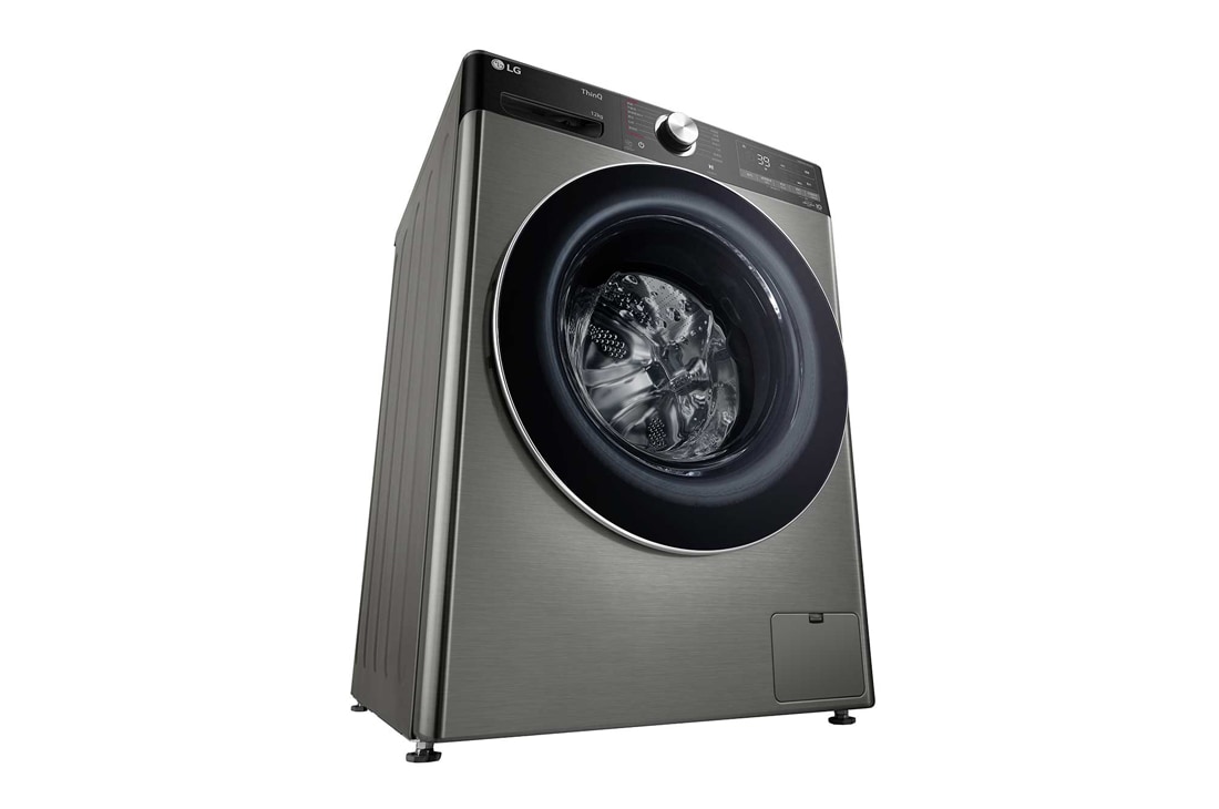 LG人工智能·小旋风<sup>Max</sup>大容量洗衣机 360°速净喷淋  12Kg 钛空银, 11_Vivace_VC3_V700_11kg_Platinum_F4V5BRPKP0B_CN_Right_Open, FCW12Y4PA, thumbnail 11