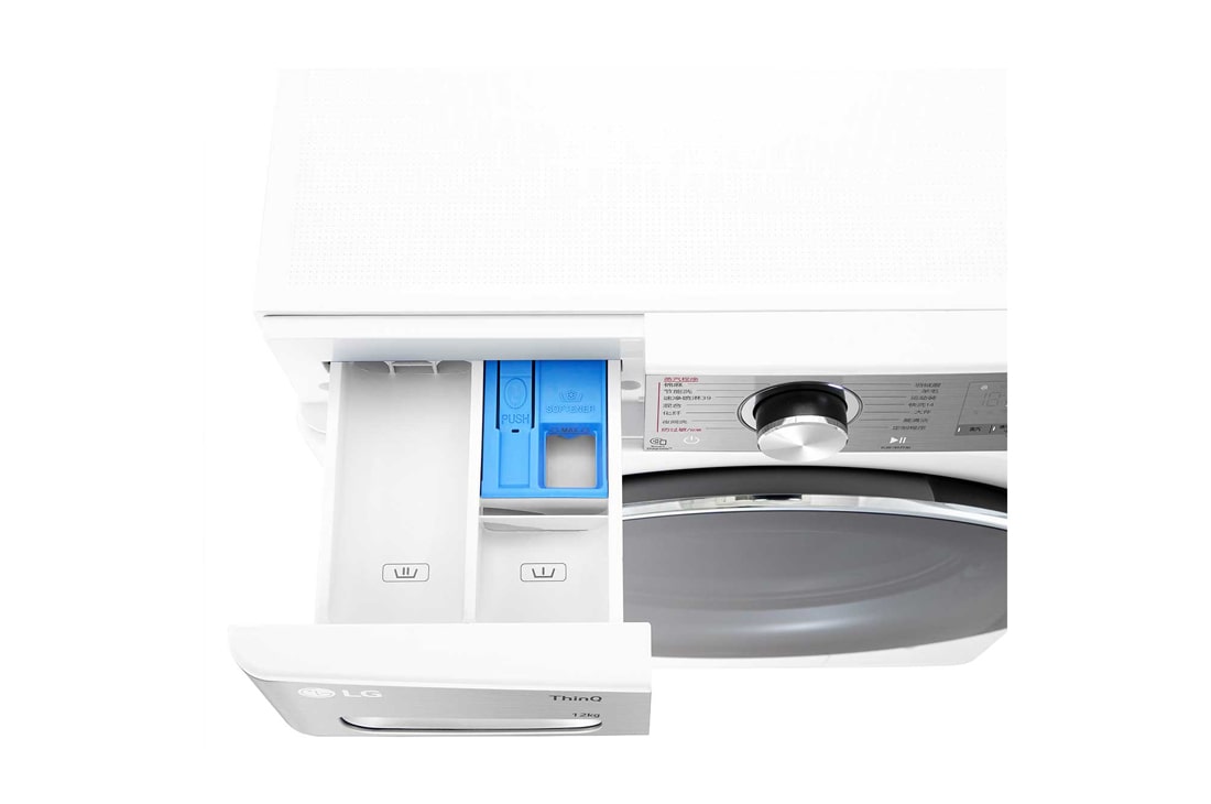 LG人工智能·小旋风<sup>Max</sup>大容量洗衣机 360°速净喷淋  12Kg 奢华白, 05_Vivace_VC3_V700_11kg_Platinum_F4V5BRPKP0B_CN_Front_Panel_Detail, FCW12Y4WA, thumbnail 5