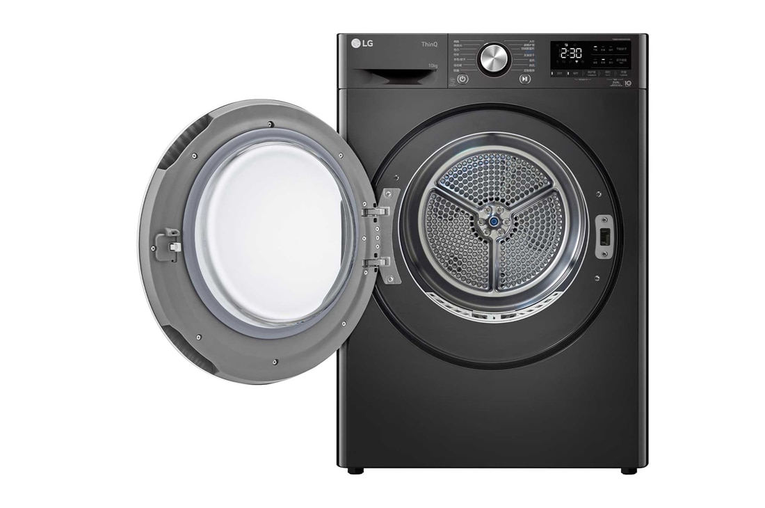 LG 双变频热泵·大容量干衣机 健康智能护衣 10Kg 曜岩黑, RH10V9JV2WR, RH10V9JV2W, thumbnail 2