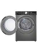 LG  双变频热泵· 大容量干衣机 健康智能护衣 10Kg 钛空银, 正面开门视图, RH10V9PV2WR, thumbnail 2