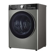 LG  双变频热泵· 大容量干衣机 健康智能护衣 10Kg 钛空银, 左边开门侧面视图, RH10V9PV2WR, thumbnail 10