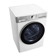 LG 双变频热泵· 大容量 干衣机 <br>智能护衣 10Kg 奢华白, 左下角仰视图, RH10V9AV2WR, thumbnail 13