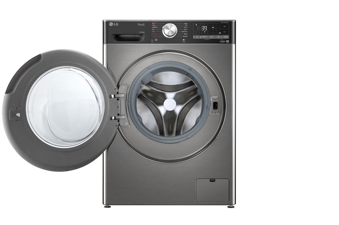 LG人工智能·小旋风<sup>Max</sup>大容量洗烘一体机 360°速净喷淋  12/8Kg 钛空银, FD12PW4A, FD12PW4A, thumbnail 2