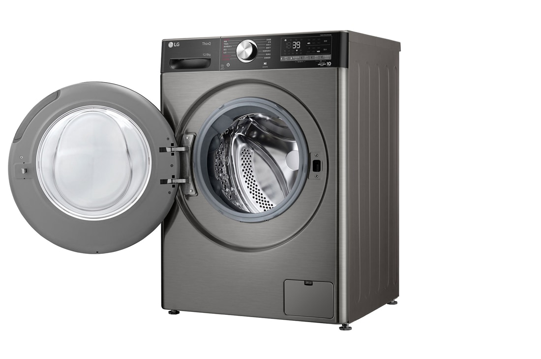 LG人工智能·小旋风<sup>Max</sup>大容量洗烘一体机 360°速净喷淋  12/8Kg 钛空银, FD12PW4A, FD12PW4A, thumbnail 10