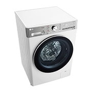 LG 人工智能·小旋风洗衣机 360°速净喷淋 蒸汽洗10Kg 奢华白, TopPerspective, FMW10Y4WA, thumbnail 7