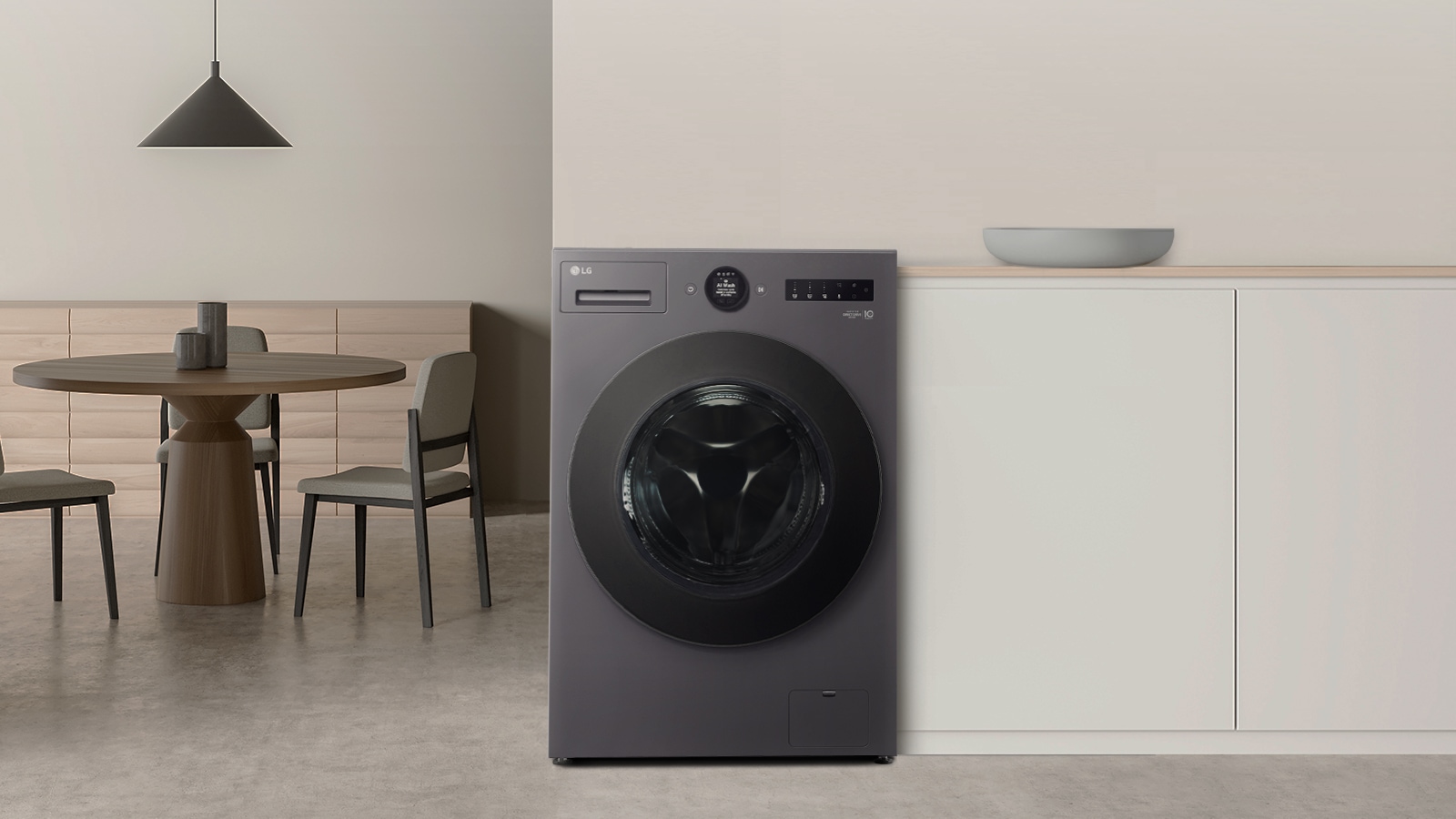 它显示洗衣机的内部的图像