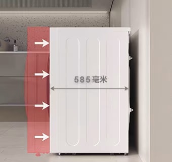 它显示小巧尺寸提高了空间利用率