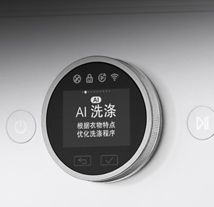 它显示了洗衣机的面板图像。