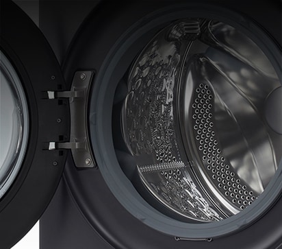 它显示了洗衣机的内部。