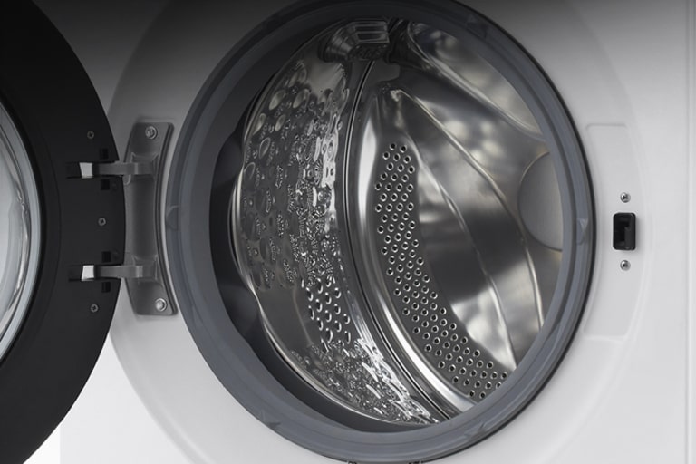 它显示了洗衣机的内部。