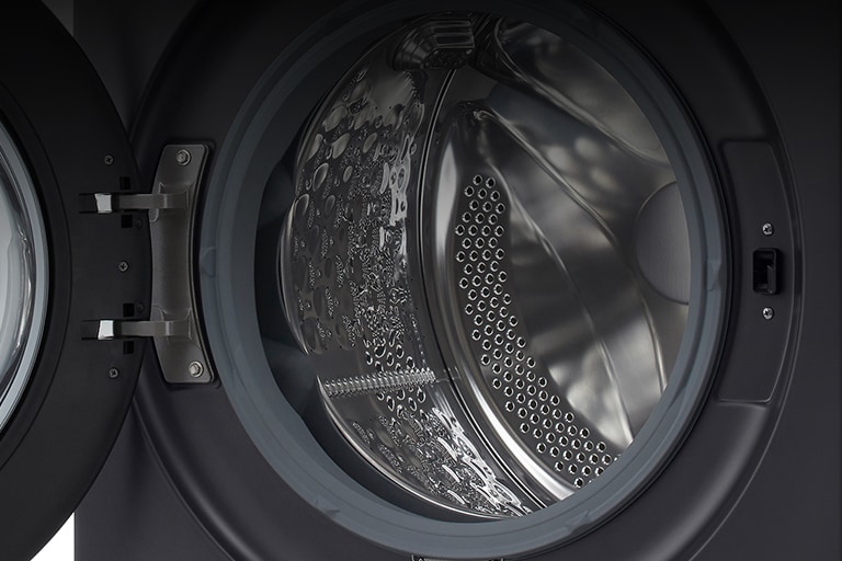 它显示了洗衣机的内部。