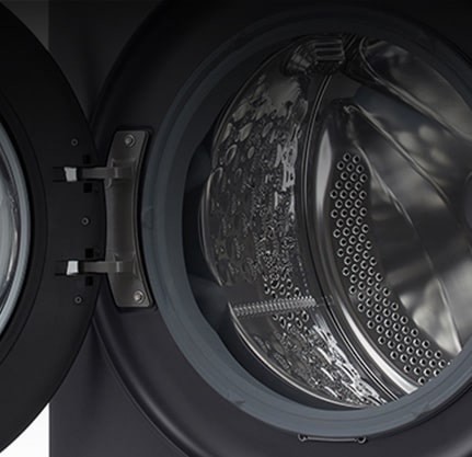 它显示了洗衣机的内部。