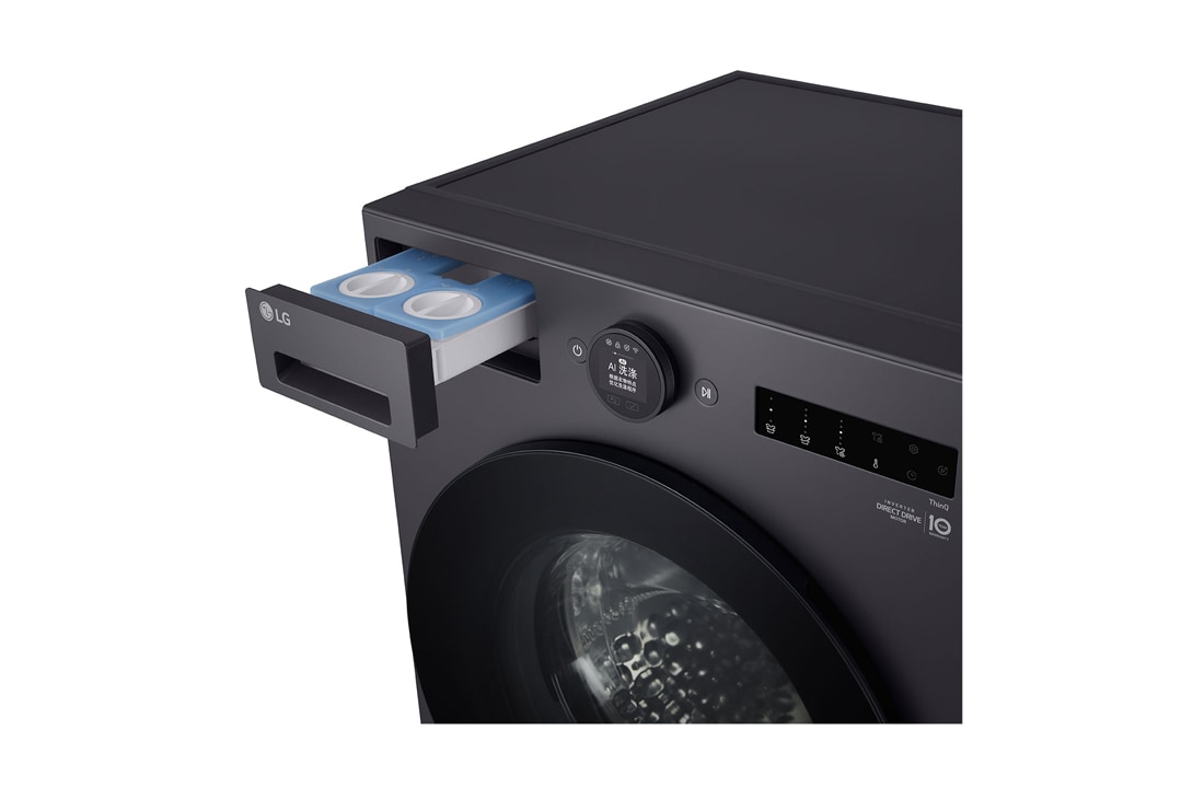 LG人工智能·觅境洗烘一体 <br>超薄机身 360°速净喷淋<br>14/8Kg 暮云黑, 详情 3, FF14DJ0C, thumbnail 5