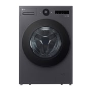 LG人工智能·觅境洗烘一体 <br>超薄机身 360°速净喷淋<br>14/8Kg 暮云黑, 正面, FF14DJ0C, thumbnail 1