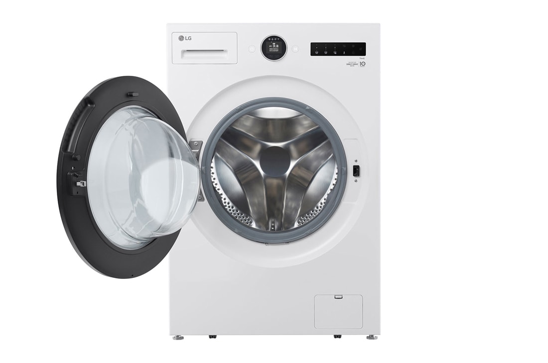 LG人工智能·觅境洗烘一体<br>超薄机身 360°速净喷淋<br>14/8Kg 云雾白, 前开式, FF14CJ0C, thumbnail 2
