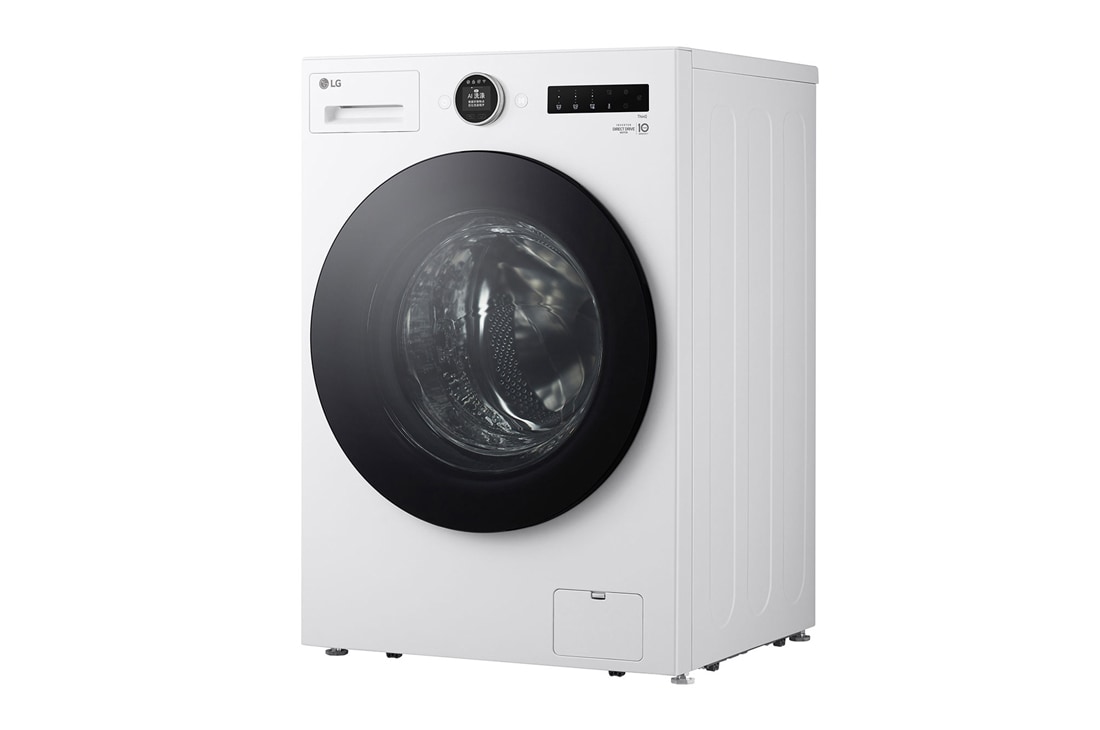 LG人工智能·觅境洗烘一体<br>超薄机身 360°速净喷淋<br>14/8Kg 云雾白, 右侧, FF14CJ0C, thumbnail 14