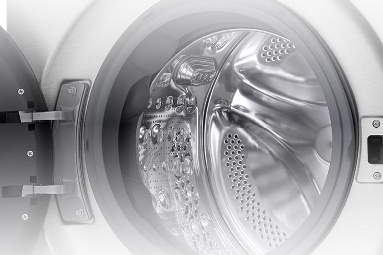 它显示了洗衣筒的内部细节。