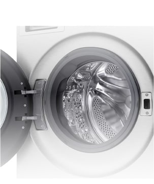 它显示了洗衣筒的内部细节。