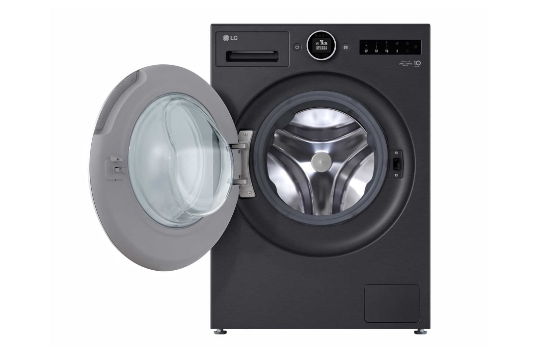 LG人工智能·觅境洗衣机 <br>极简超薄 360°速净喷淋  12Kg暮云黑, 前开式, FA12DA2C, thumbnail 2