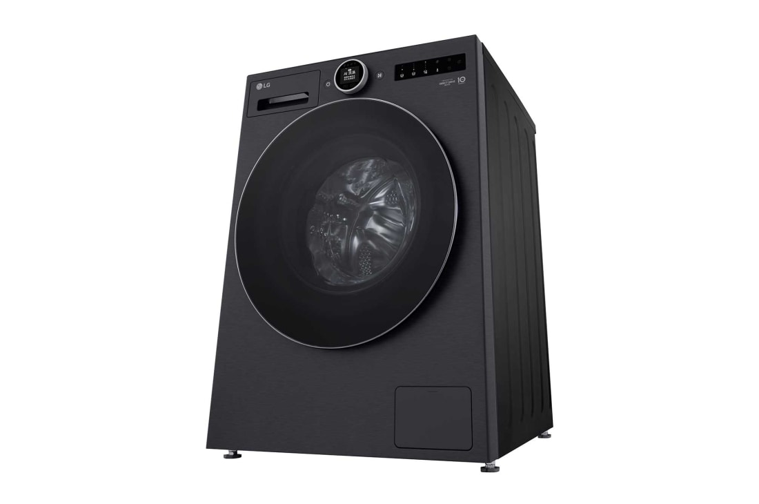 LG人工智能·觅境洗衣机 <br>极简超薄 360°速净喷淋  12Kg暮云黑, 侧面, FA12DA2C, thumbnail 10