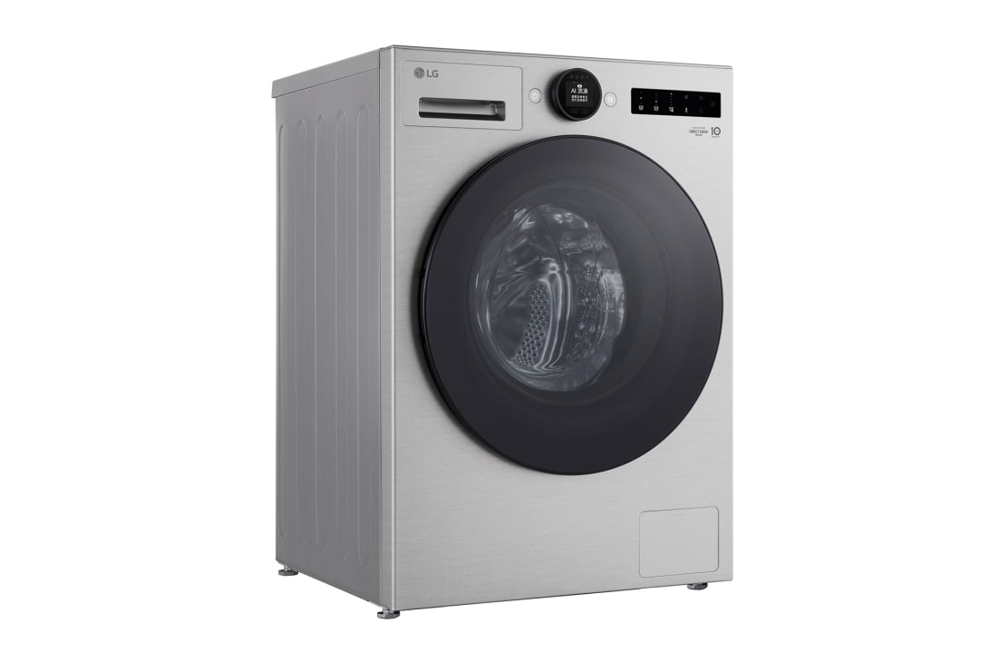 LG人工智能·觅境洗衣机 <br>极简超薄 360°速净喷淋  12Kg月夜银, 侧面, FCB12Y2EC, thumbnail 6